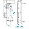 Slika Brava Titan za drvena vrata 811/40-90 cilindar (65  mm)